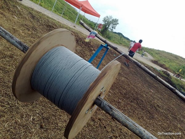 This is what 500m of cable looks like as it gets unravelled